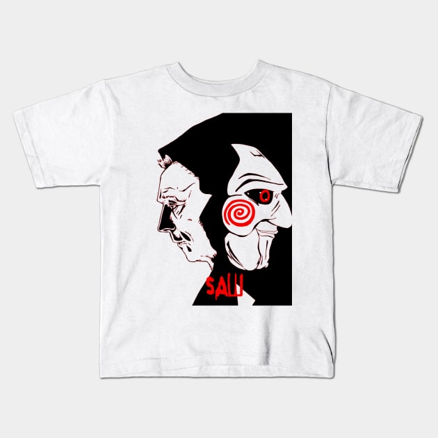 Saw Horror Cult Kids T-Shirt by OtakuPapercraft